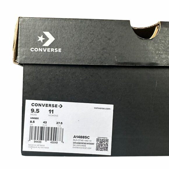 ❤️CONVERSE Run Star Hike Hi Platform Rose Cross Stitch 11 Womens Sneaker A14885C - Picture 8 of 13